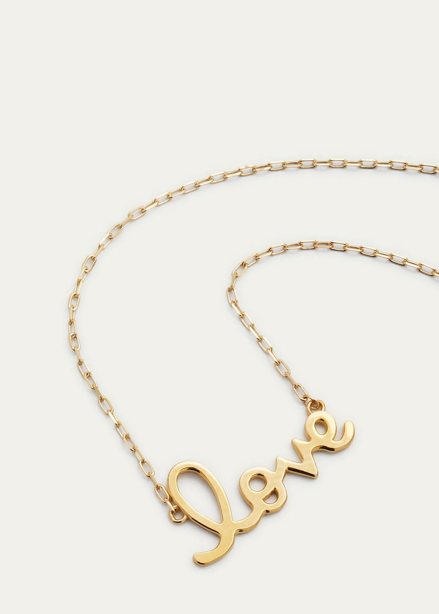Sydney Evan14K Yellow Gold Pure Love Script Necklace