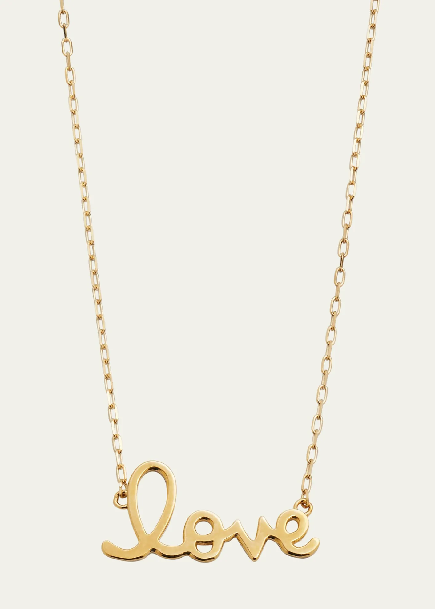 Sydney Evan14K Yellow Gold Pure Love Script Necklace