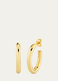 Sydney Evan14K Yellow Gold Tube Hoop Earrings
