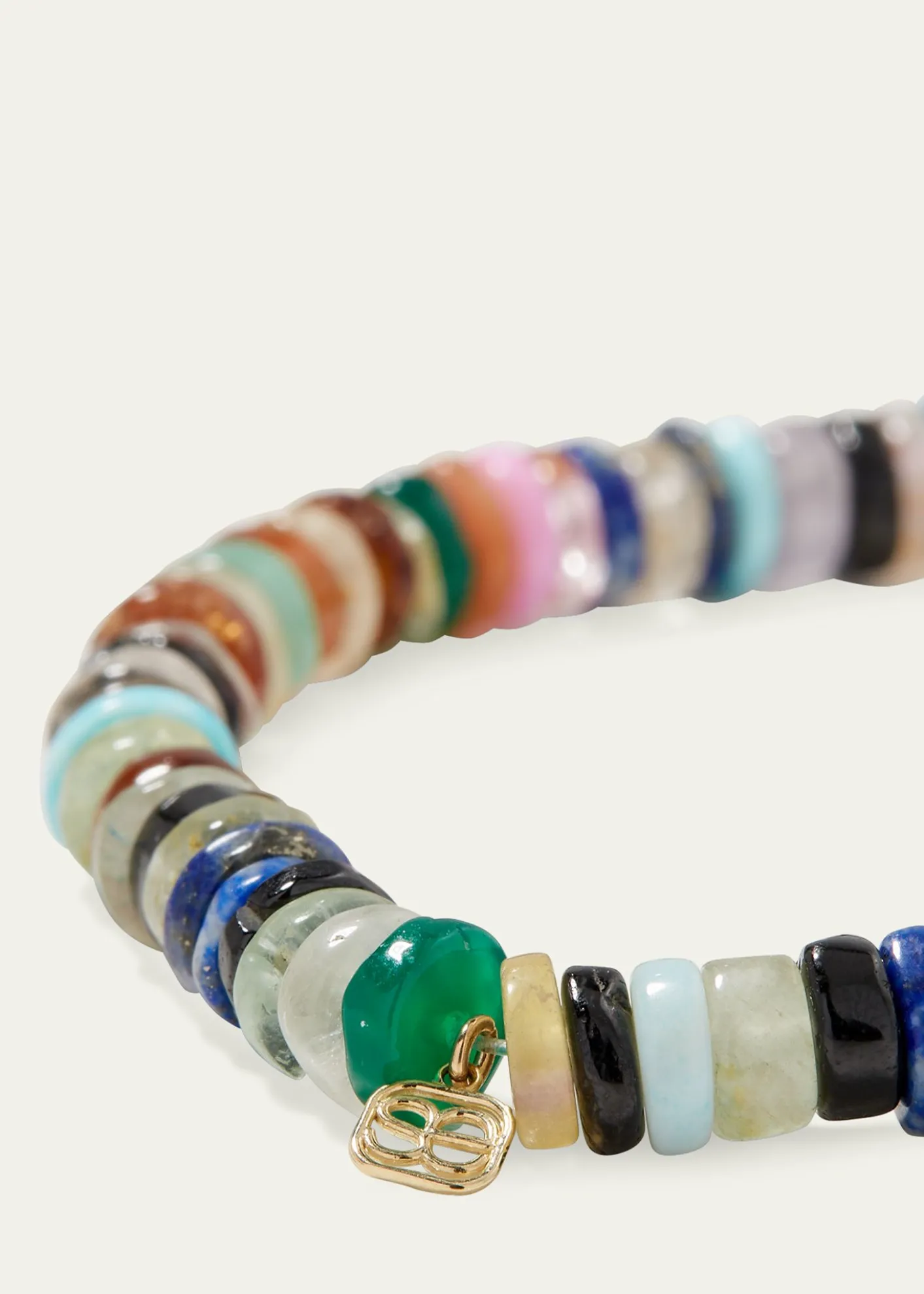 Sydney EvanOpal Bead Diamond Evil Eye Bracelet