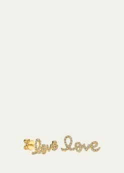 Sydney EvanPave Diamond Love Single Stud Earring