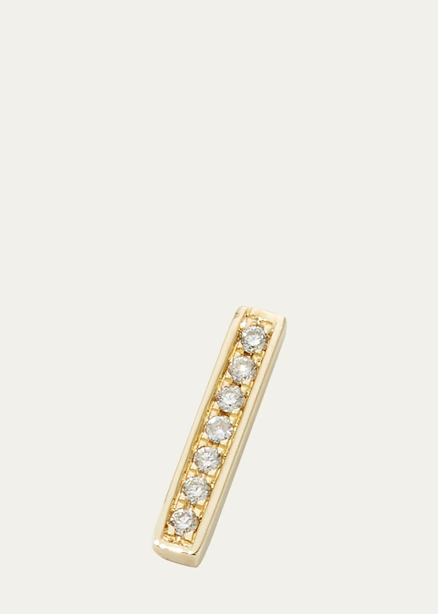Sydney EvanSmall 14k Gold Diamond Bar Single Stud Earring