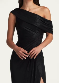Tadashi ShojiLeary Draped One-Shoulder Gown