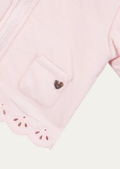 Tartine et ChocolatGirl's Quilted Openwork Jacket, Size 3M-3