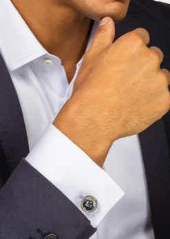 TateossianBlue Lapis Globe Cuff Links