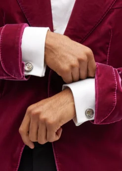 TateossianMen's Round Skeleton Gear Cufflinks