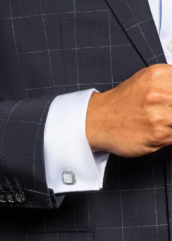 TateossianMen's Sterling Silver Mother-of-Pearl Cufflinks