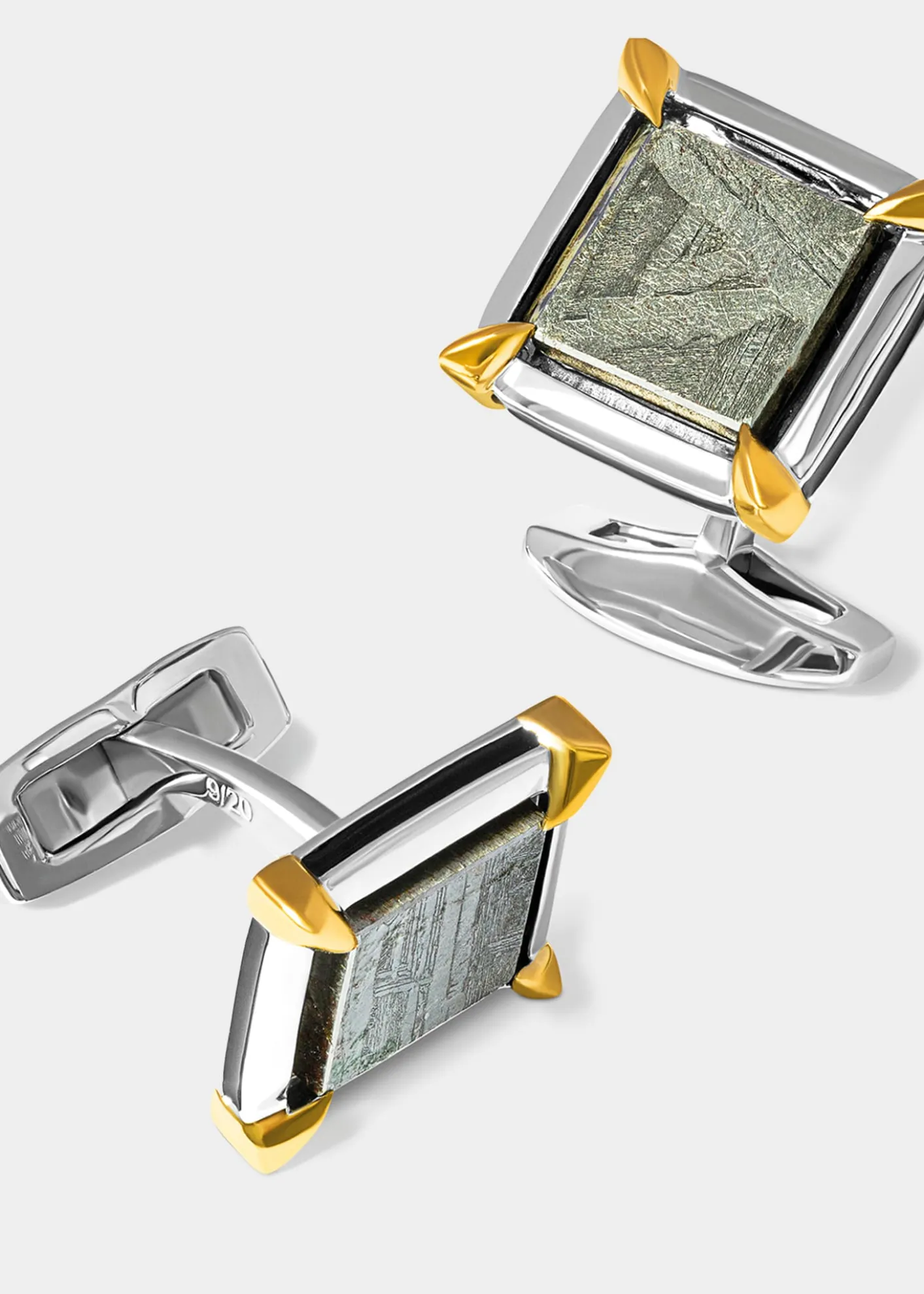 TateossianMen's Two-Tone Seymchan Pallasite Meteorite Cufflinks