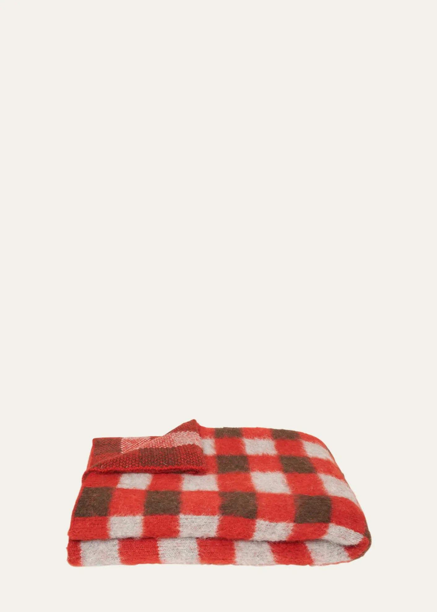 The Elder StatesmanThistle Gingham Blanket, 60" x 100"