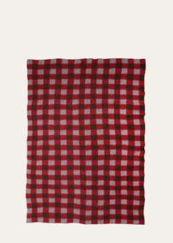 The Elder StatesmanThistle Gingham Blanket, 60