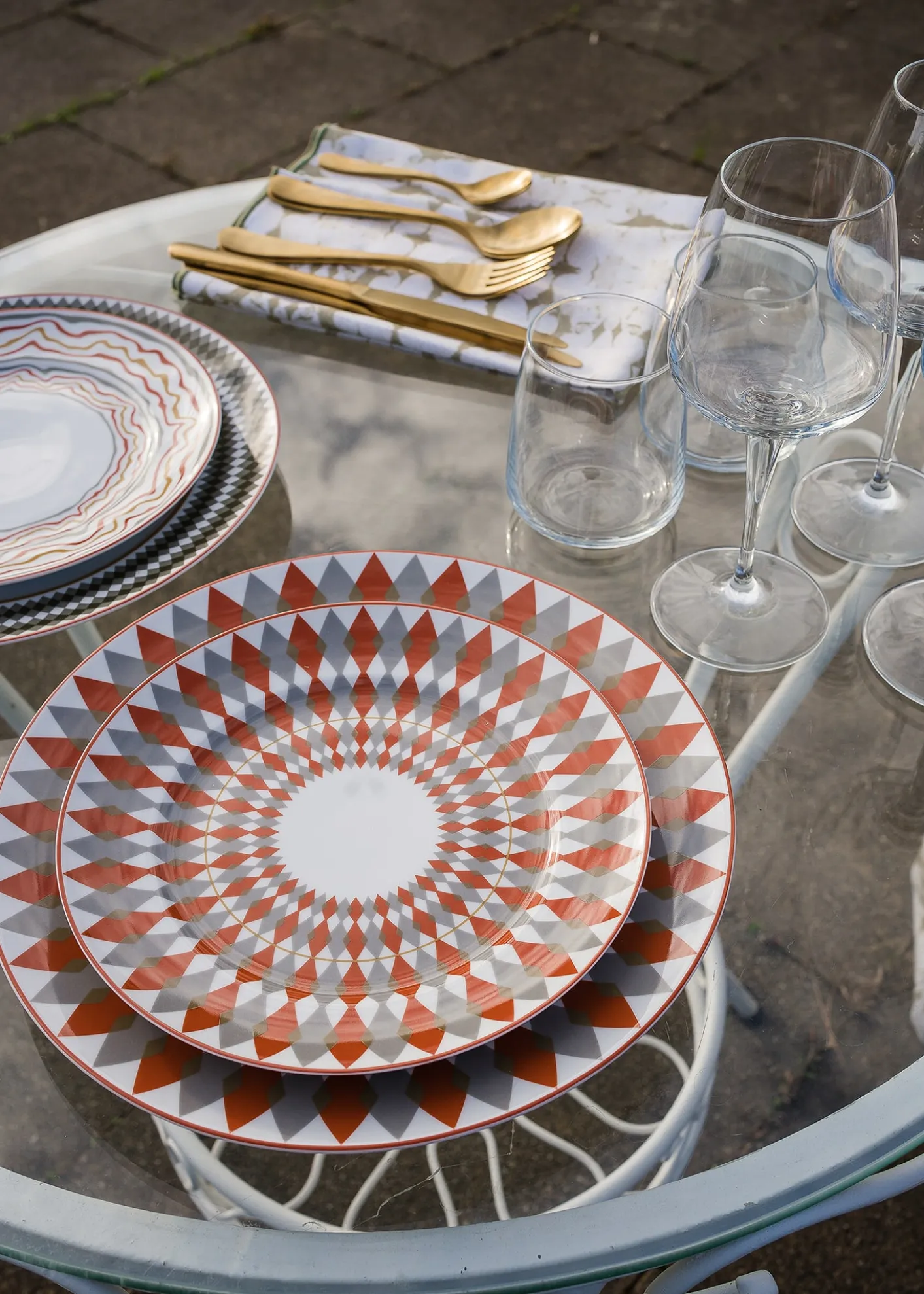 The LinoArmonia Dessert Plates, Set of 4