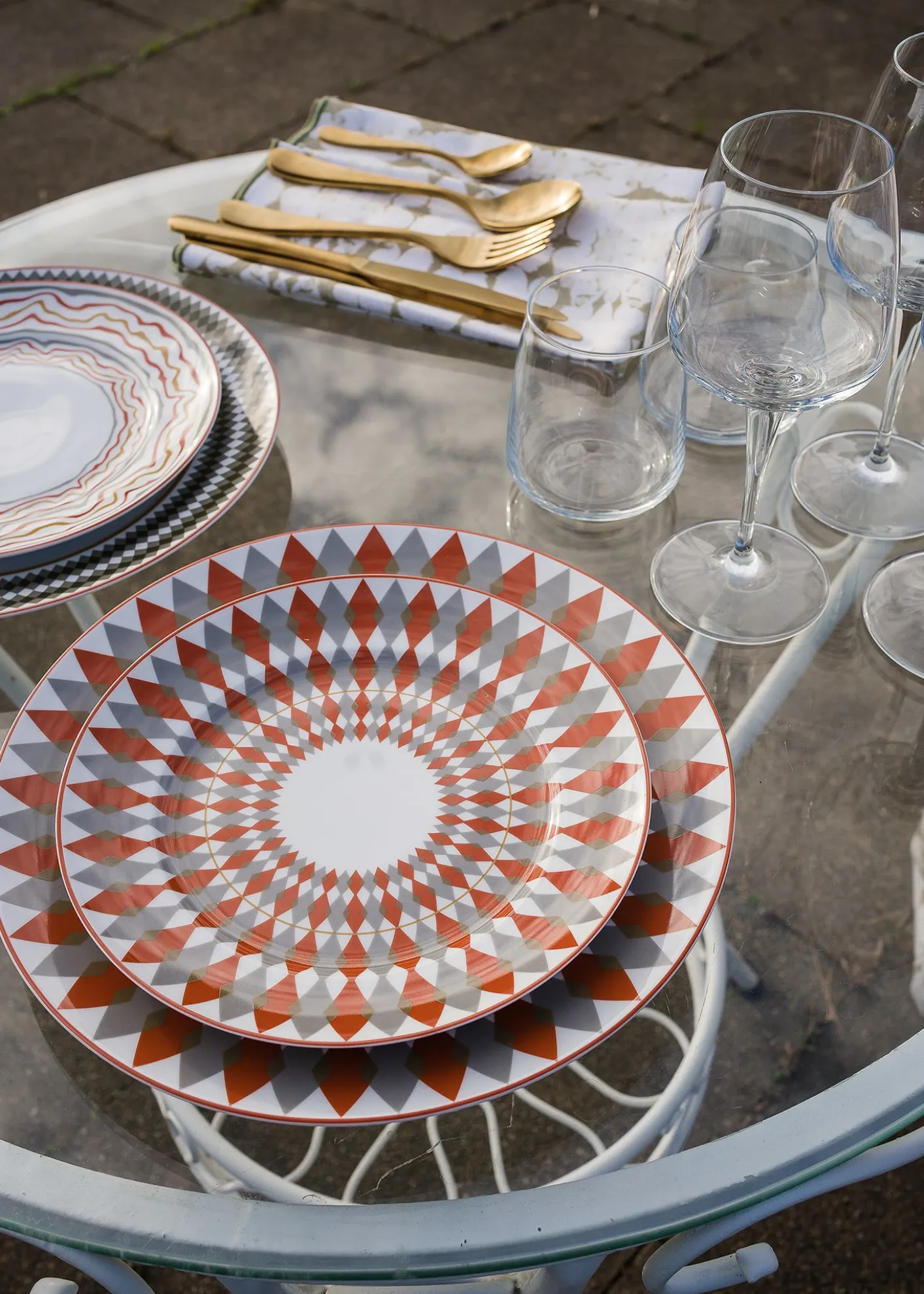 The LinoArmonia Dinner Plates, Set of 4