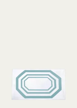 The LinoEssential Aqua Rectangle Tablecloth, 71" x 144"