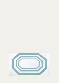 The LinoEssential Aqua Tablecloth, 71" x 98"
