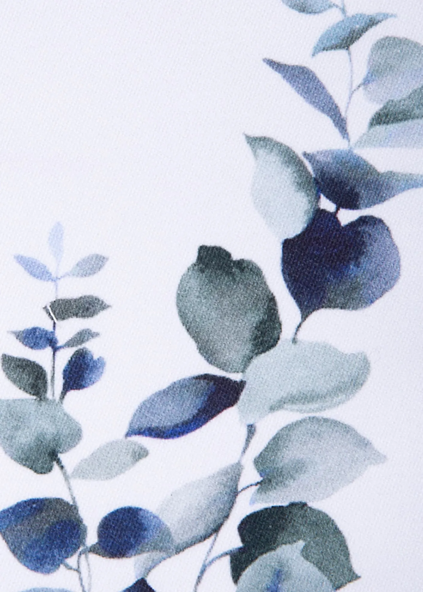 The LinoEucalyptus Navy Tablecloth, 71" Square