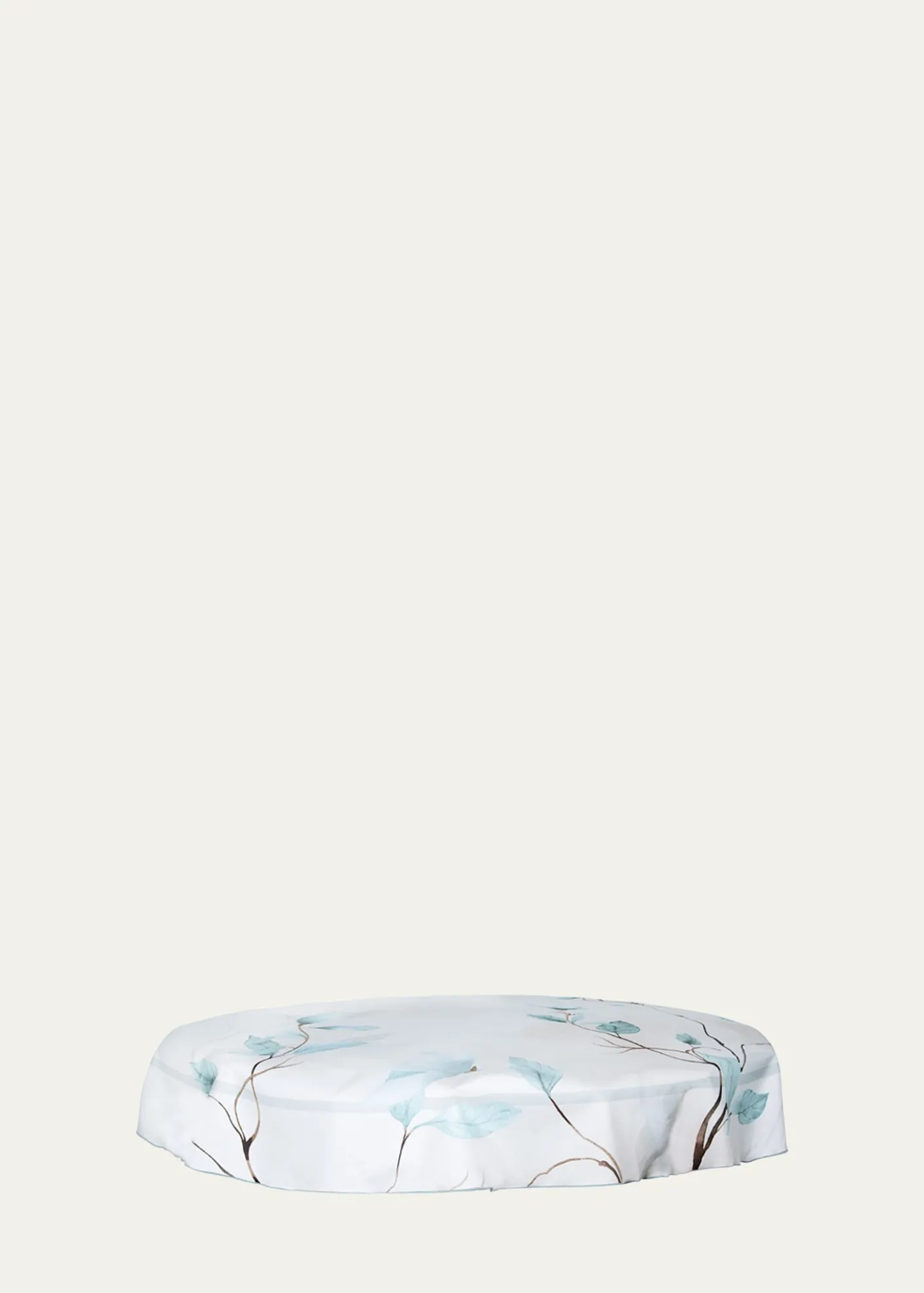 The LinoJapan Aqua Tablecloth, 71" Round