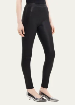 TheoryAdbelle High-Waist Leather Leggings