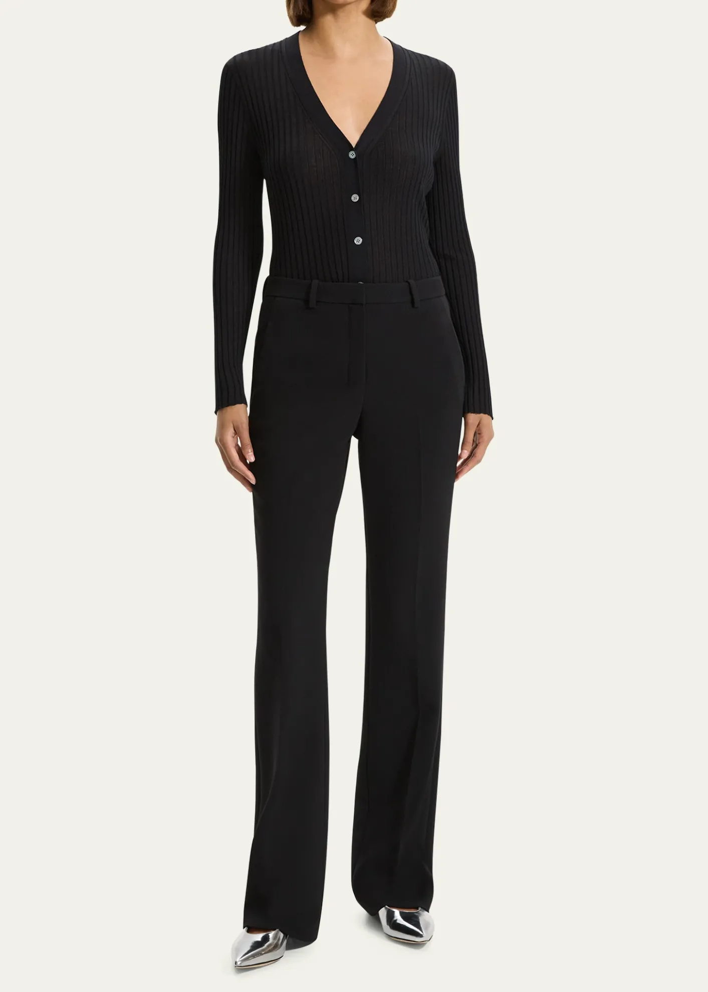 TheoryAdmiral Crepe Slim Full-Length Trousers