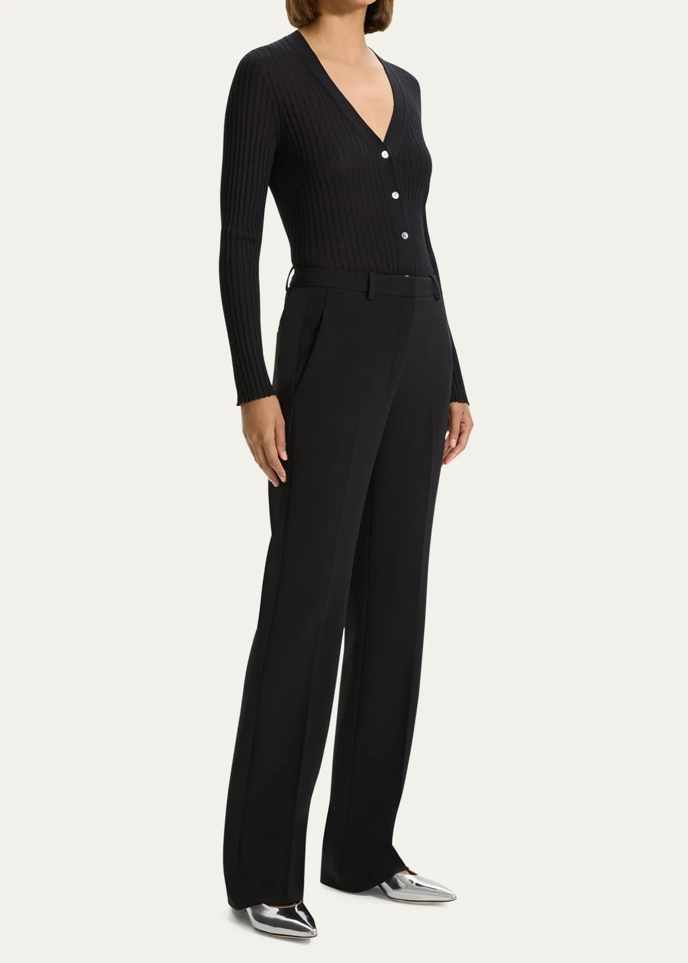 TheoryAdmiral Crepe Slim Full-Length Trousers