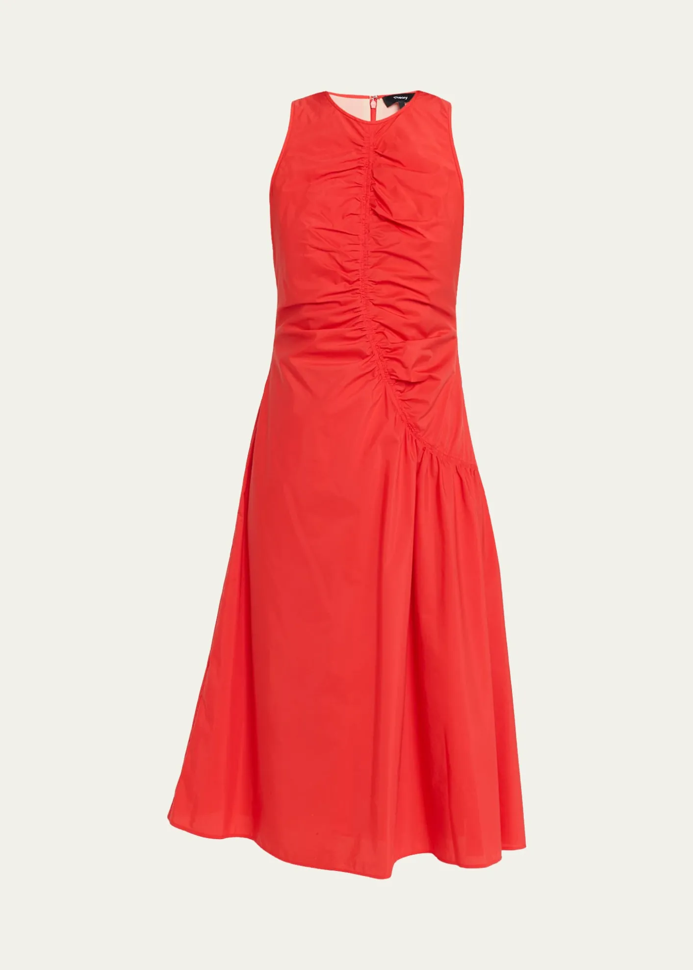 TheoryAsymmetric Ruched Tank Dress