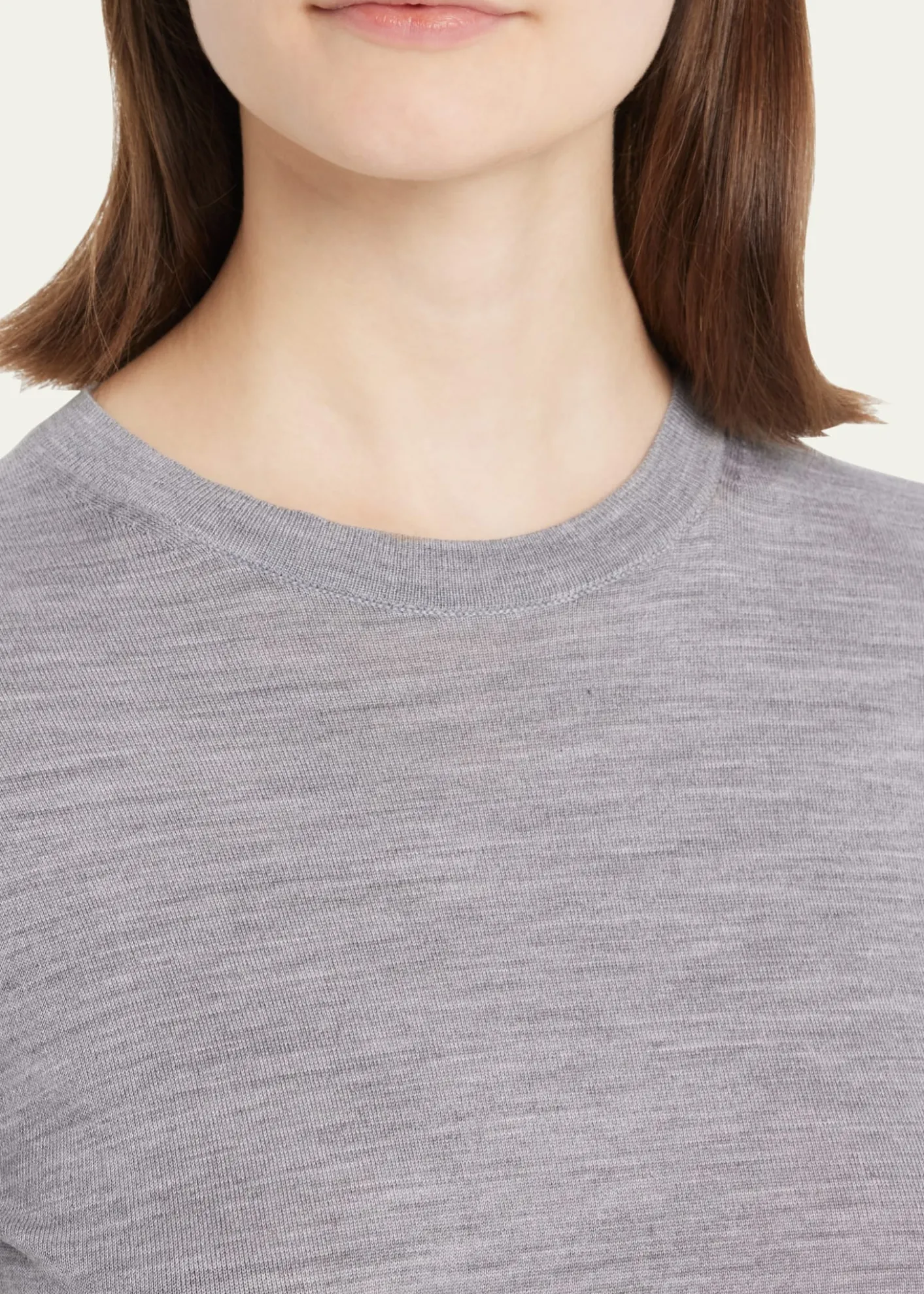 TheoryBasic Regal Wool Short-Sleeve Tee
