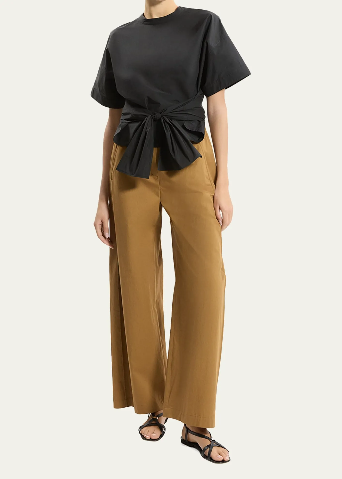 TheoryBoxy Tie-Front Top