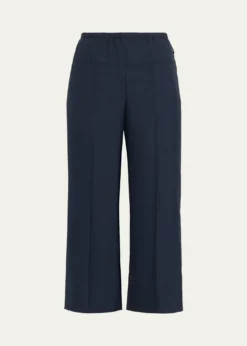 TheoryCropped Wide-Leg Pants