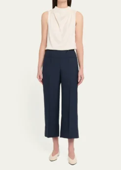 TheoryCropped Wide-Leg Pants