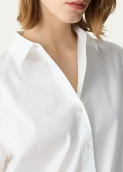 TheoryFixed-Sleeve Poplin Top