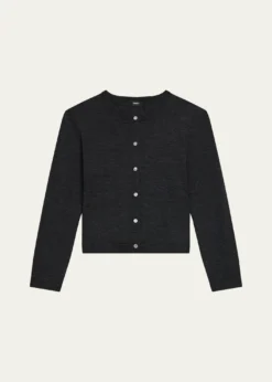 TheoryRegal Merino Wool Cropped Cardigan