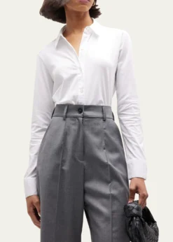 TheoryRiduro Organic Cotton Button-Up Shirt