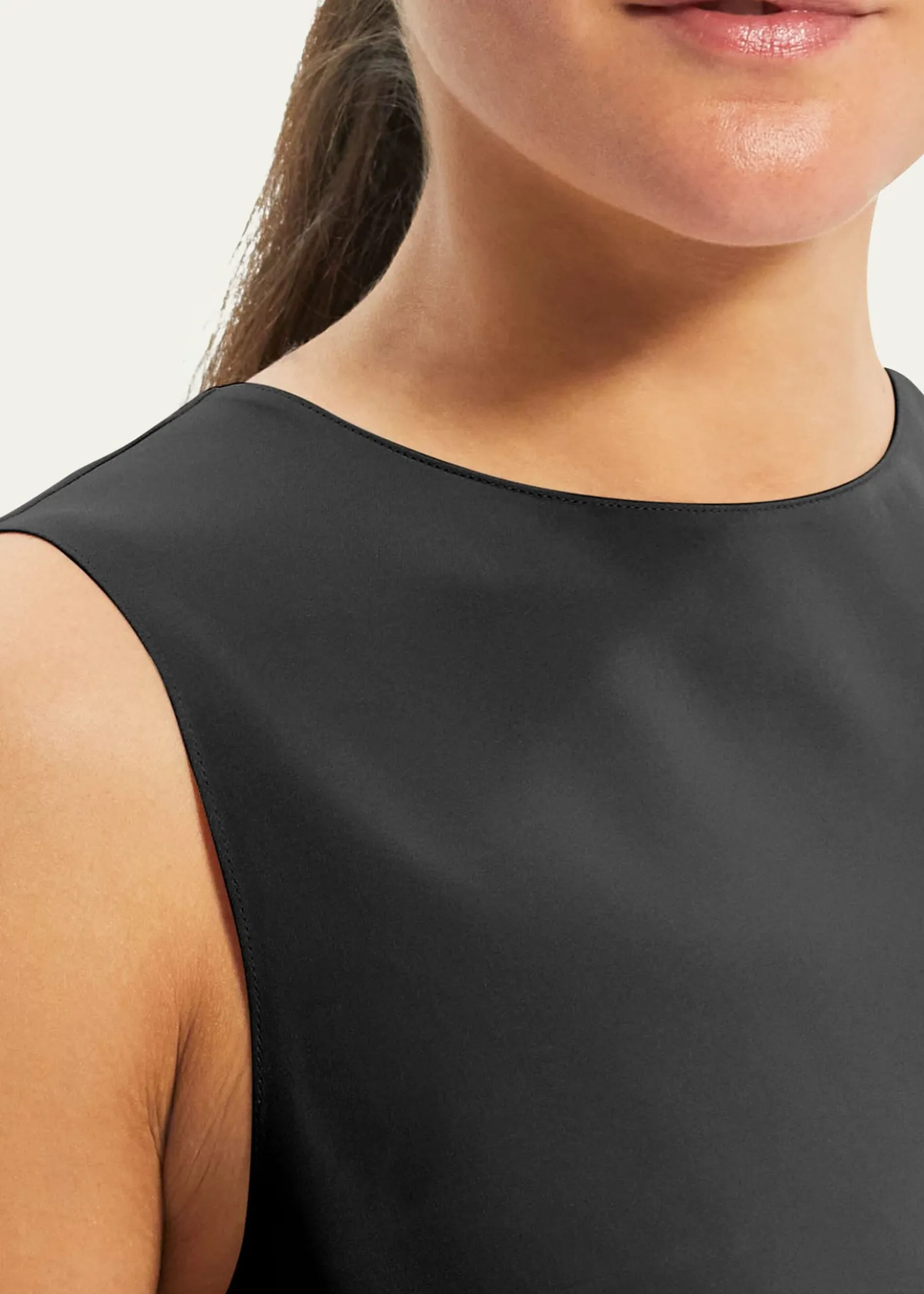 TheorySilk Straight Shell Top
