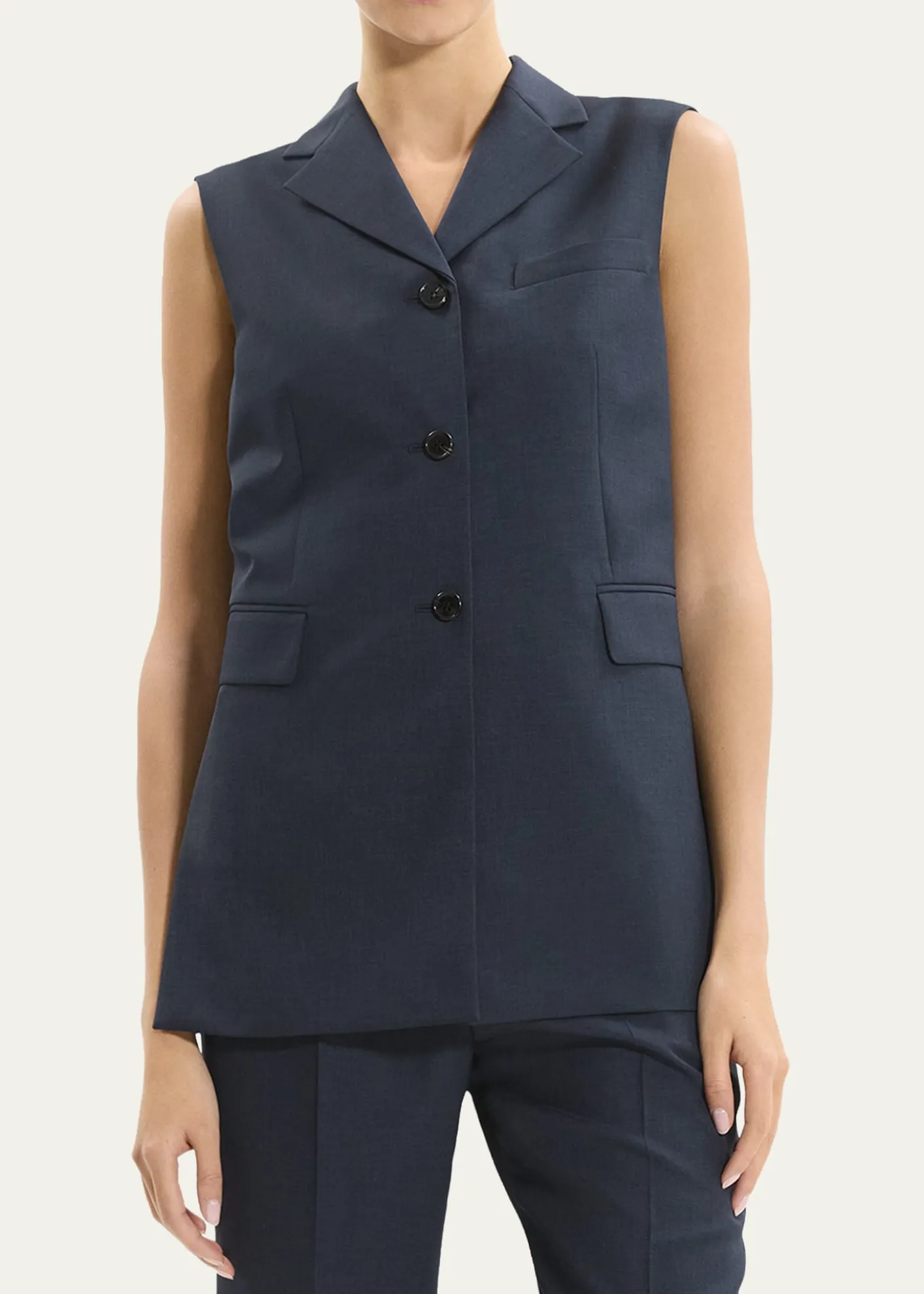 TheoryThree-Button Slash Vest
