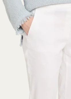 TheoryTreeca Cropped Slim Pull-On Pants