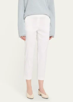 TheoryTreeca Cropped Slim Pull-On Pants