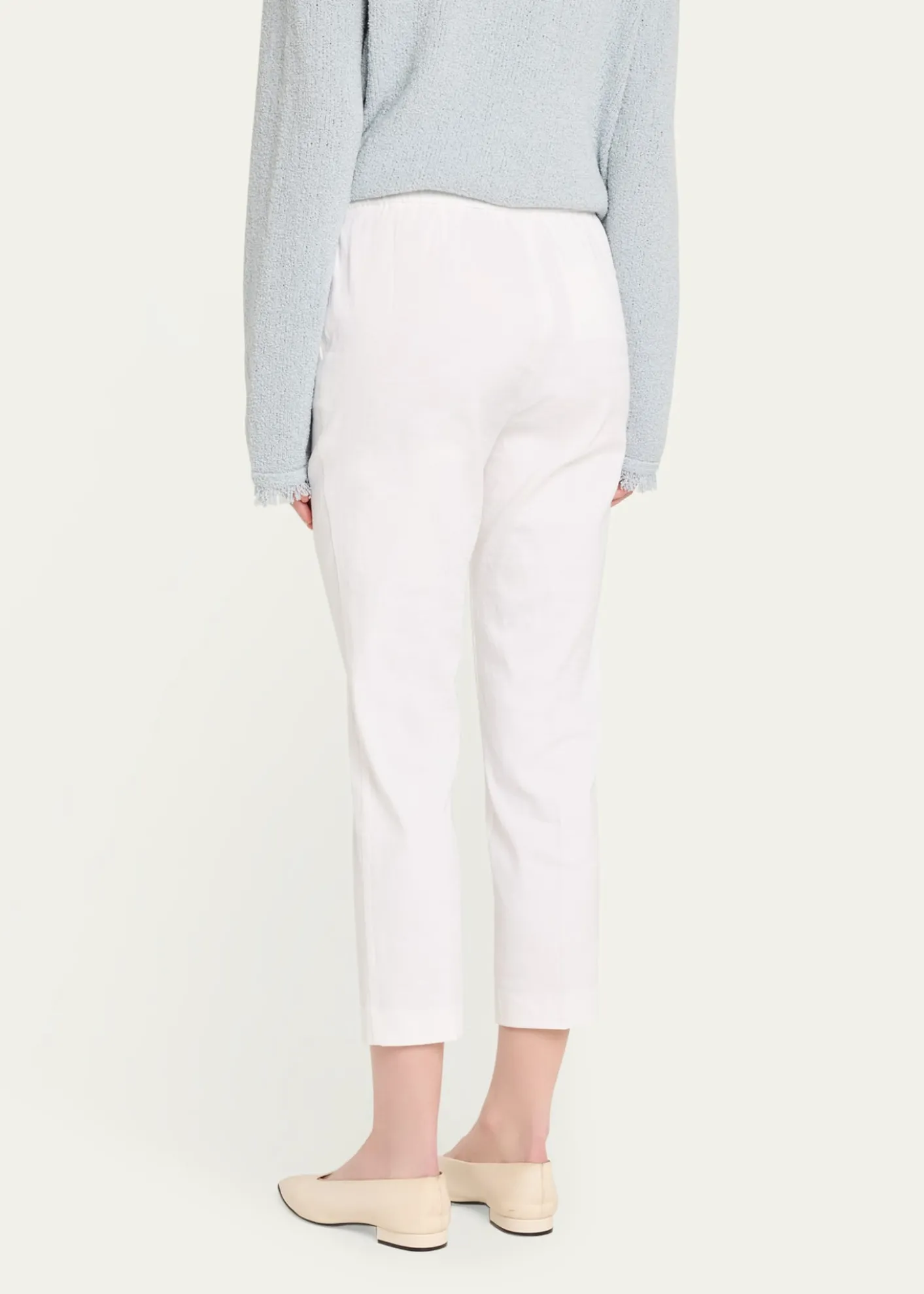 TheoryTreeca Cropped Slim Pull-On Pants