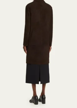 THE ROWBabilonia Suede Belted Single-Breasted Coat