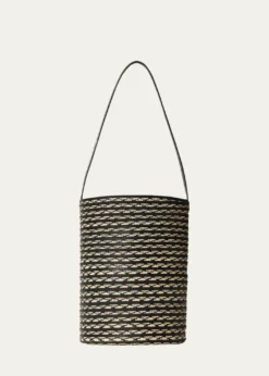 THE ROWBeau Mini Striped North-South Shoulder Bag