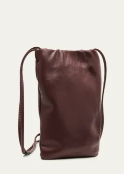 THE ROWBourse Phone Case in Silk Leather