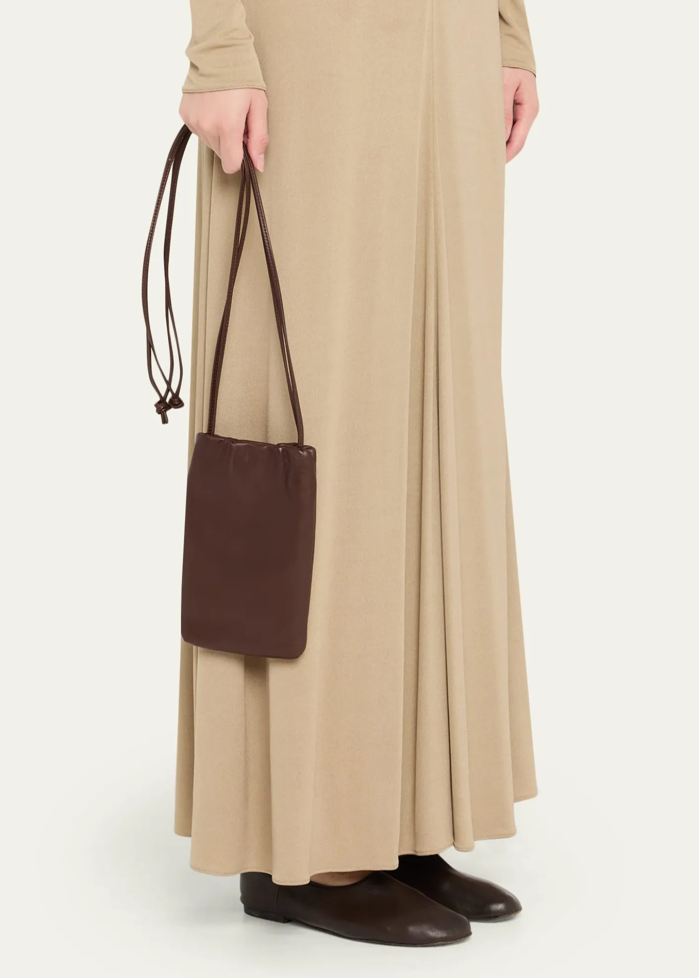 THE ROWBourse Phone Case in Silk Leather