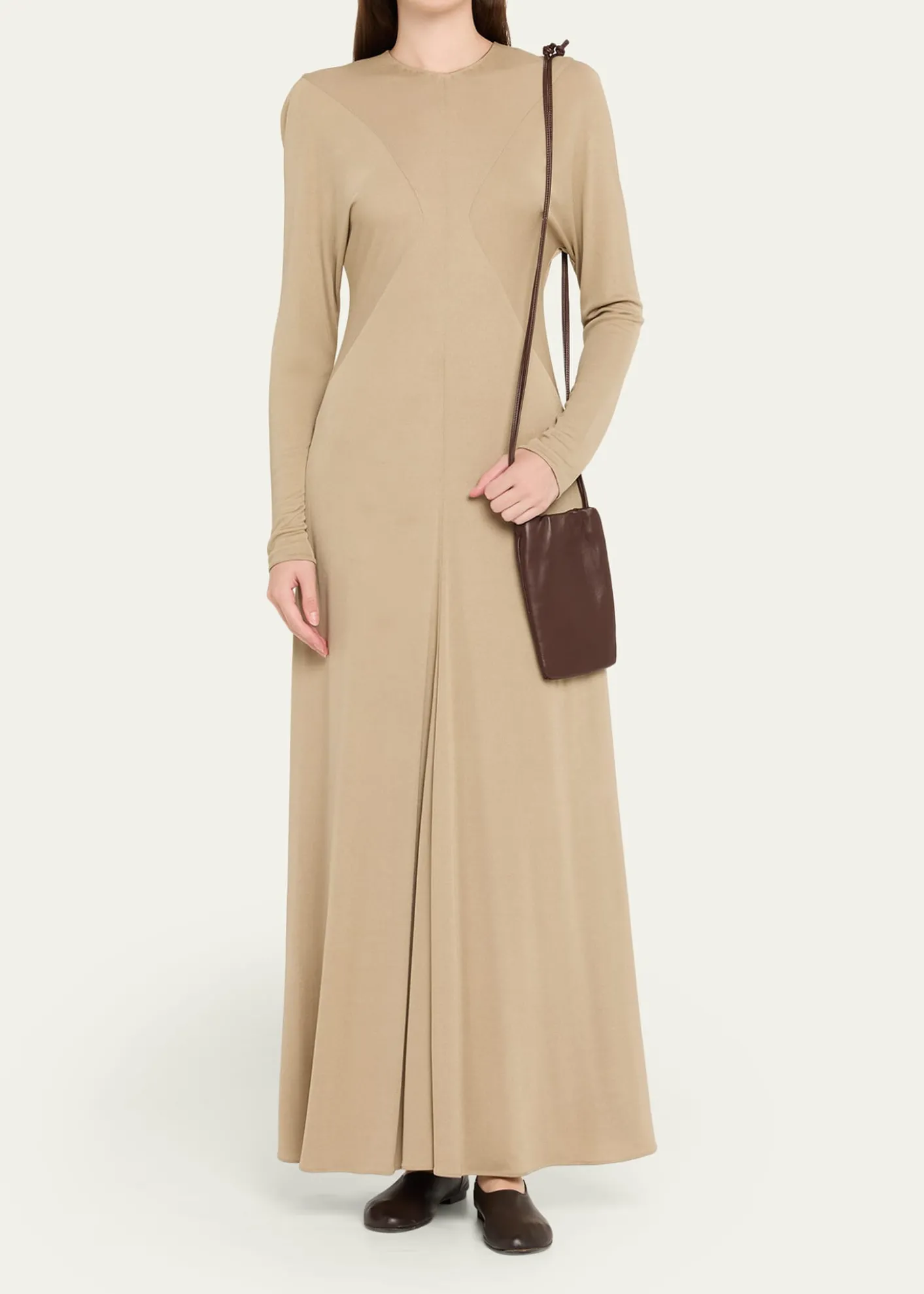 THE ROWBourse Phone Case in Silk Leather
