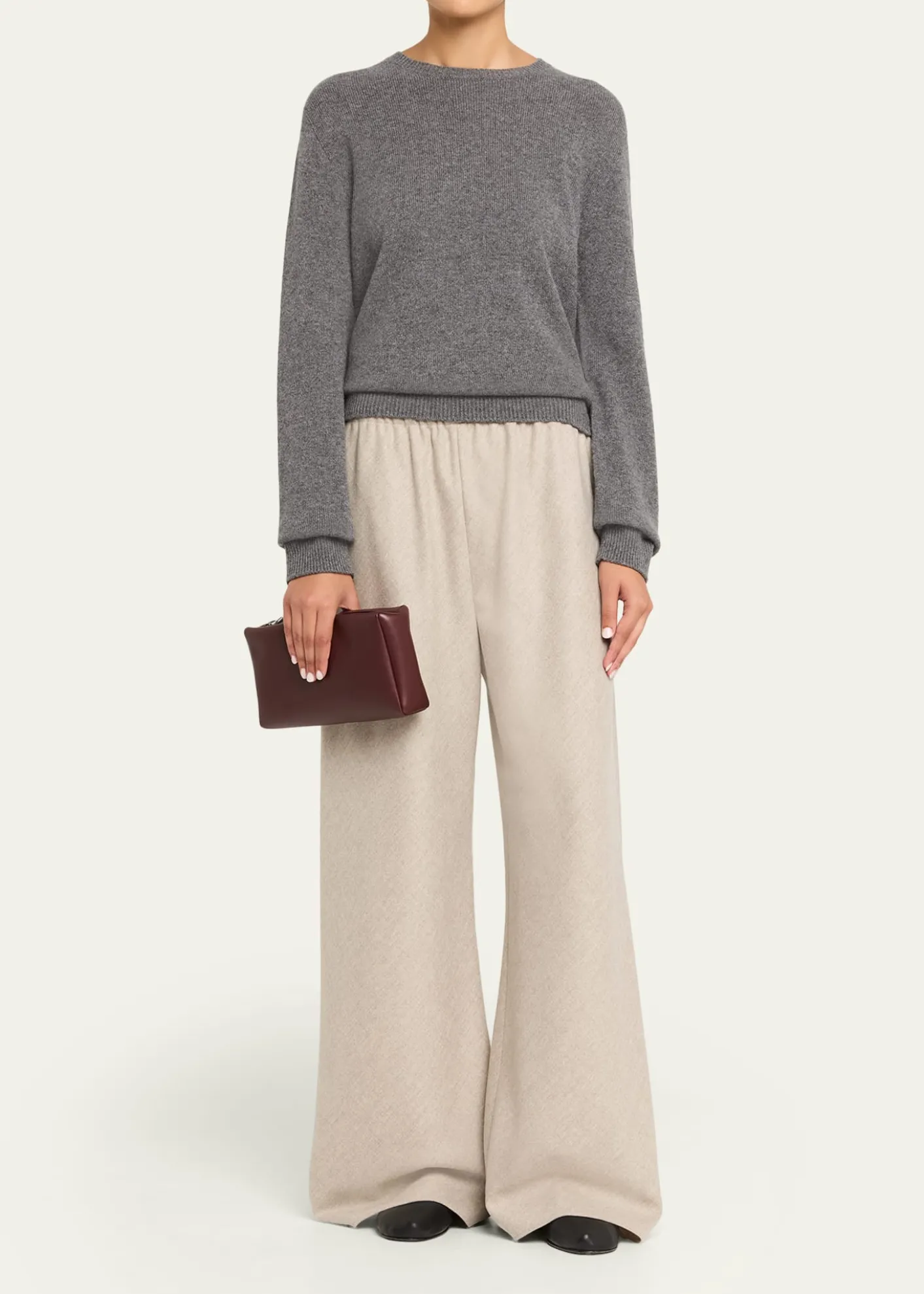 THE ROWCompact Clutch Bag in Nappa Leather