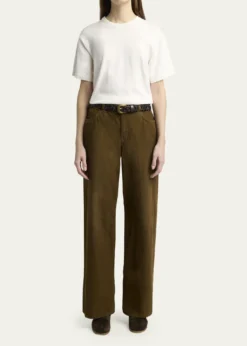 THE ROWEglitta Corduroy Straight-Leg Pants