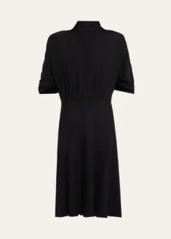 THE ROWEmmeline Short-Sleeve Silk Midi Dress
