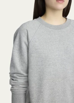 THE ROWEulalia Cotton & Cashmere Crewneck Sweater