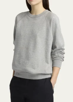 THE ROWEulalia Cotton & Cashmere Crewneck Sweater