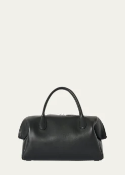 THE ROWFaye Rounded Top-Handle Bag in Leather