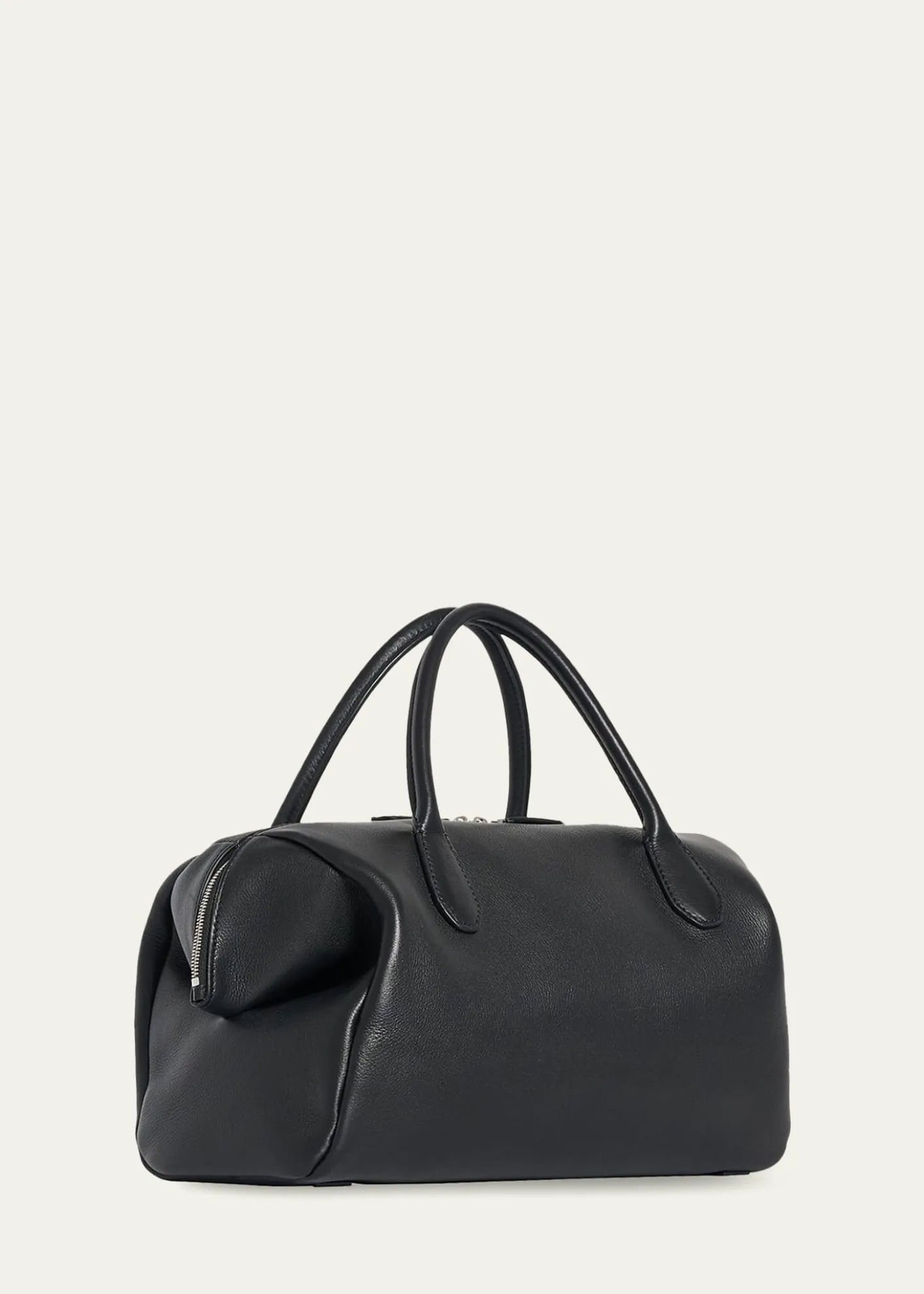 THE ROWFaye Rounded Top-Handle Bag in Leather