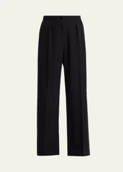 THE ROWFelicita Double Pleated Wide-Leg Tuxedo Pants