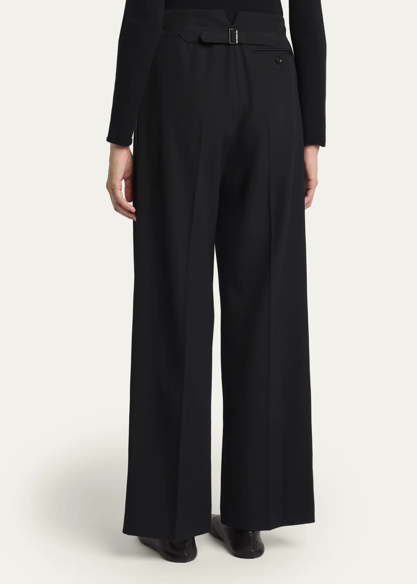THE ROWFelicita Double Pleated Wide-Leg Tuxedo Pants